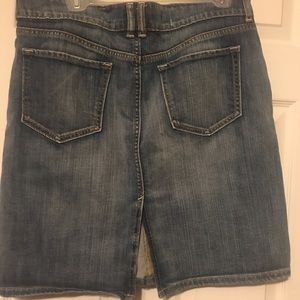 Blue Denim Old Navy Skirt w/ split in back